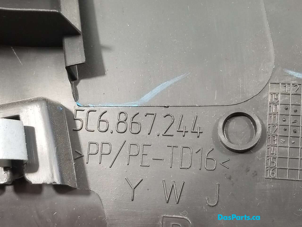 Headliner B-Pillar Trim R
