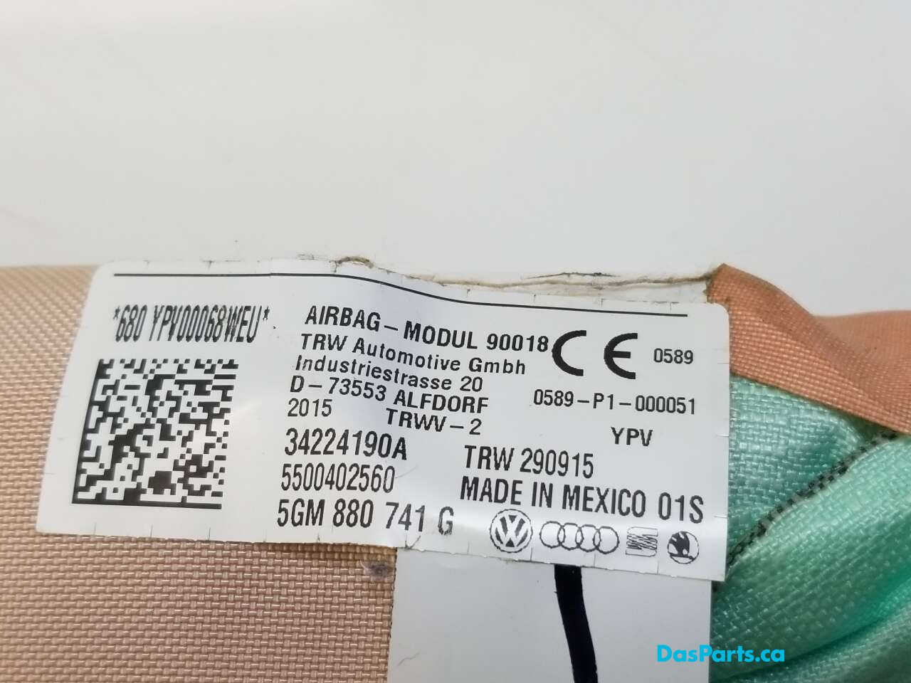 Airbag Curtain Left