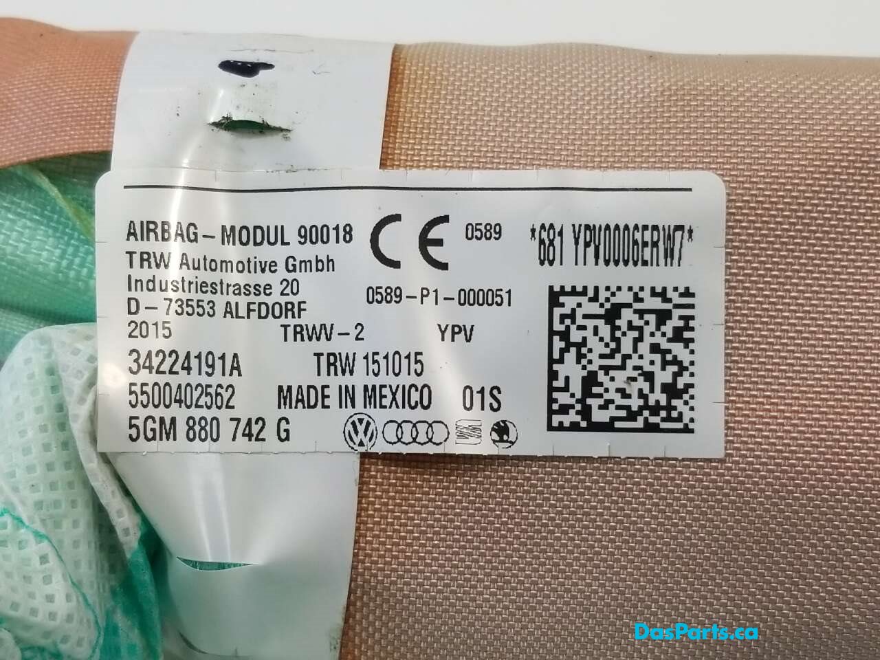 Airbag Curtain Right