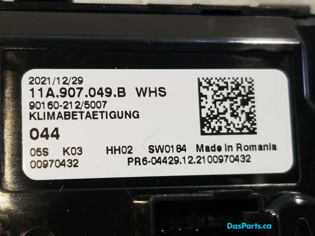 Heated Seat Switch 1