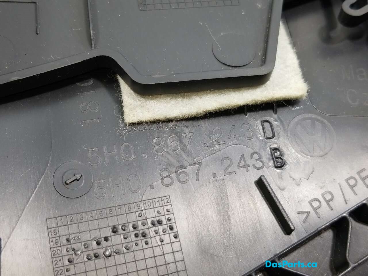 Headliner B-Pillar Trim L