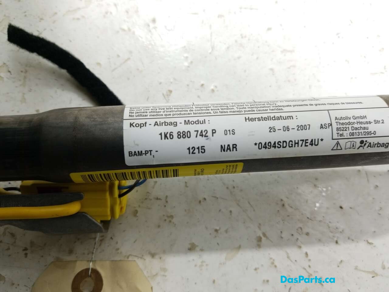 Airbag Curtain Right