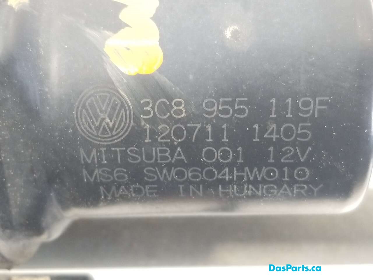 Wiper Assembly Front