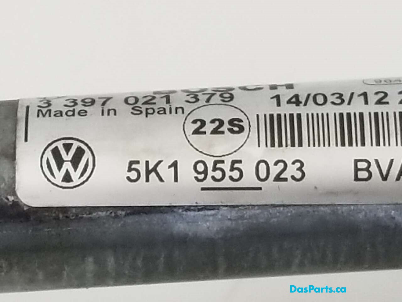 Wiper Assembly Front