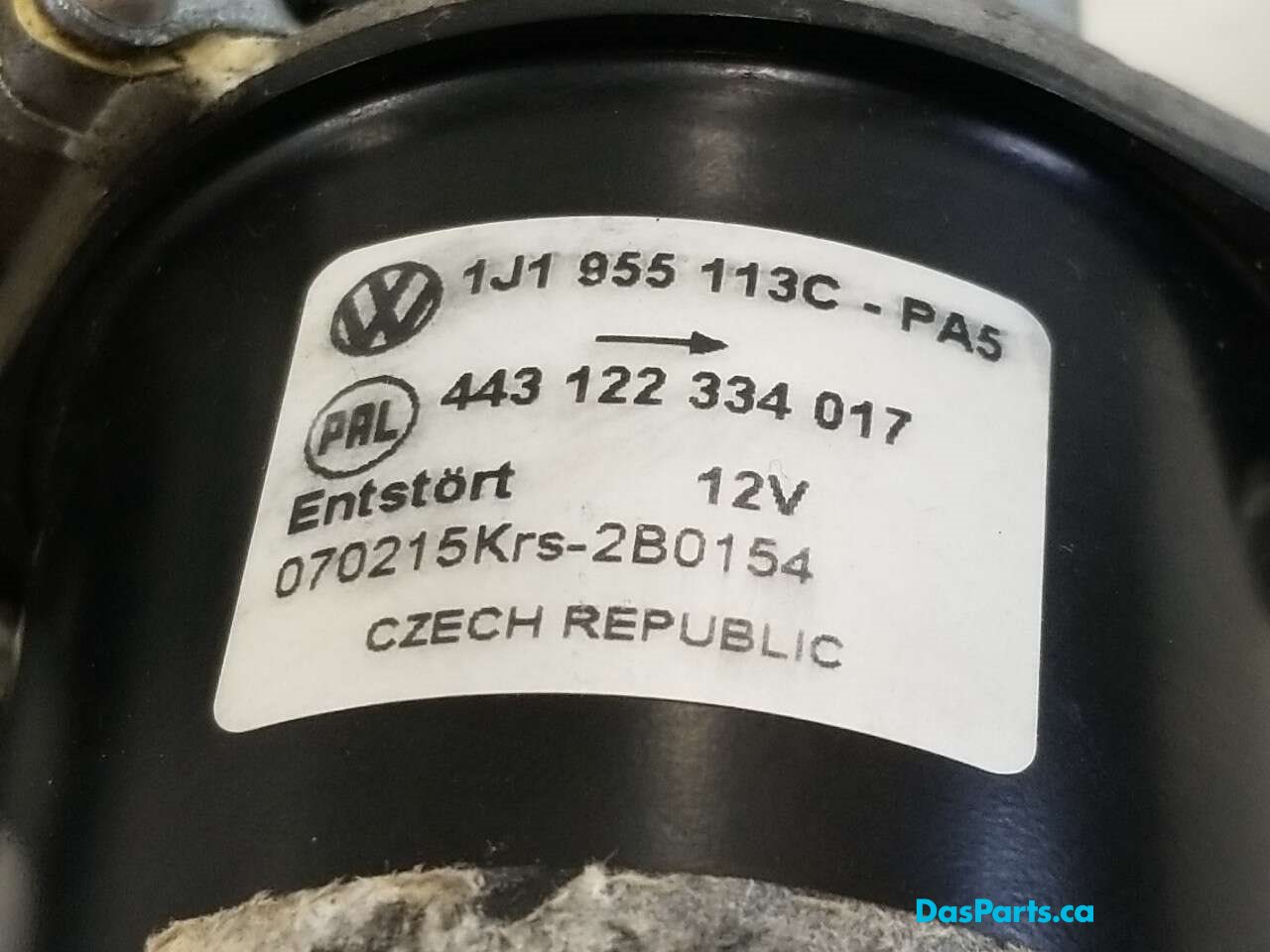 Wiper Assembly Front