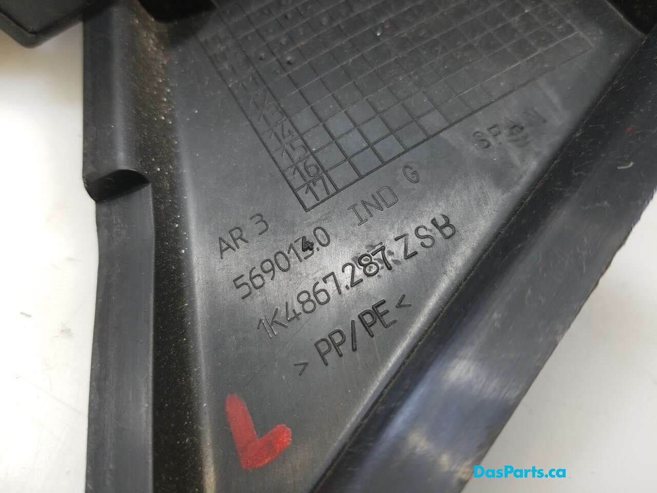 Headliner C-Pillar Trim L