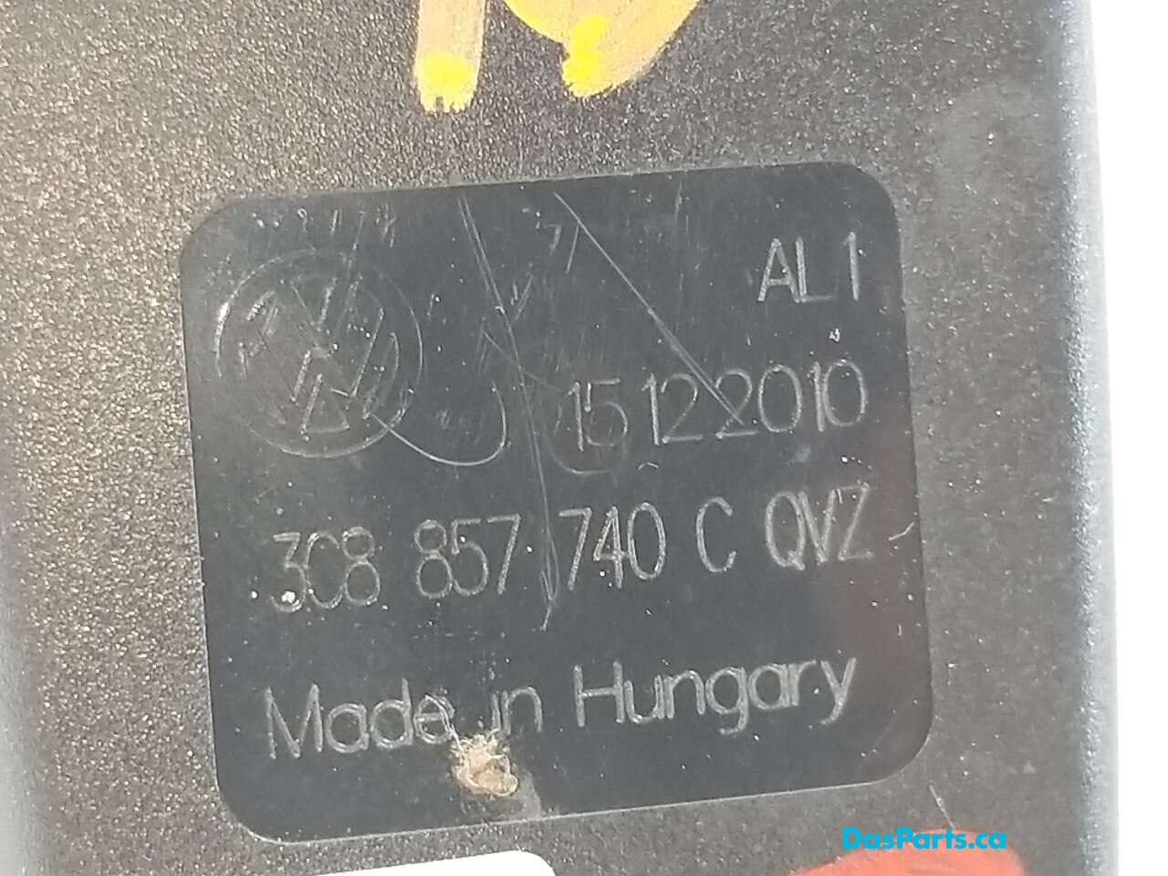 Seatbelt Buckle Rear Right