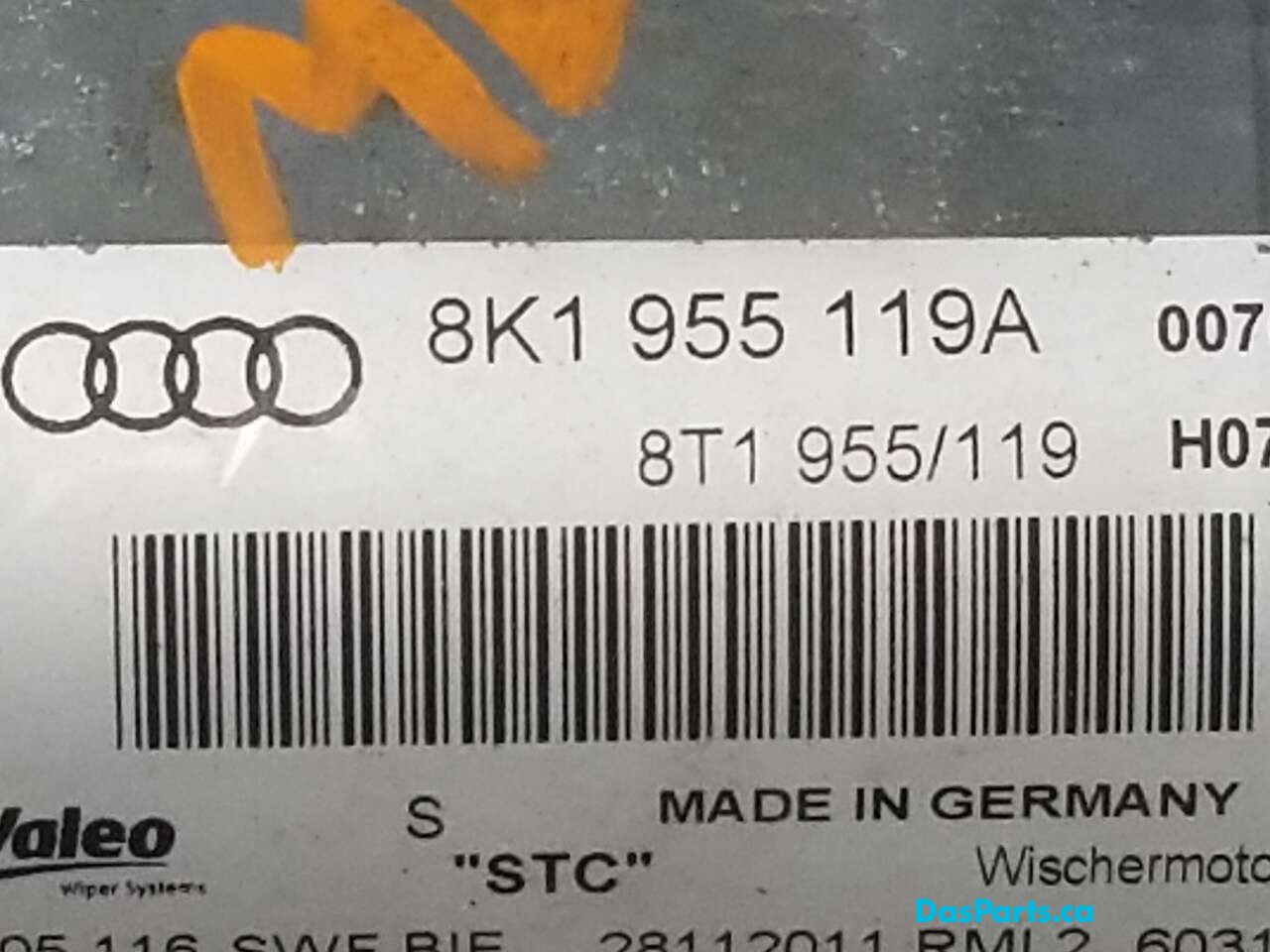 Wiper Assembly Front