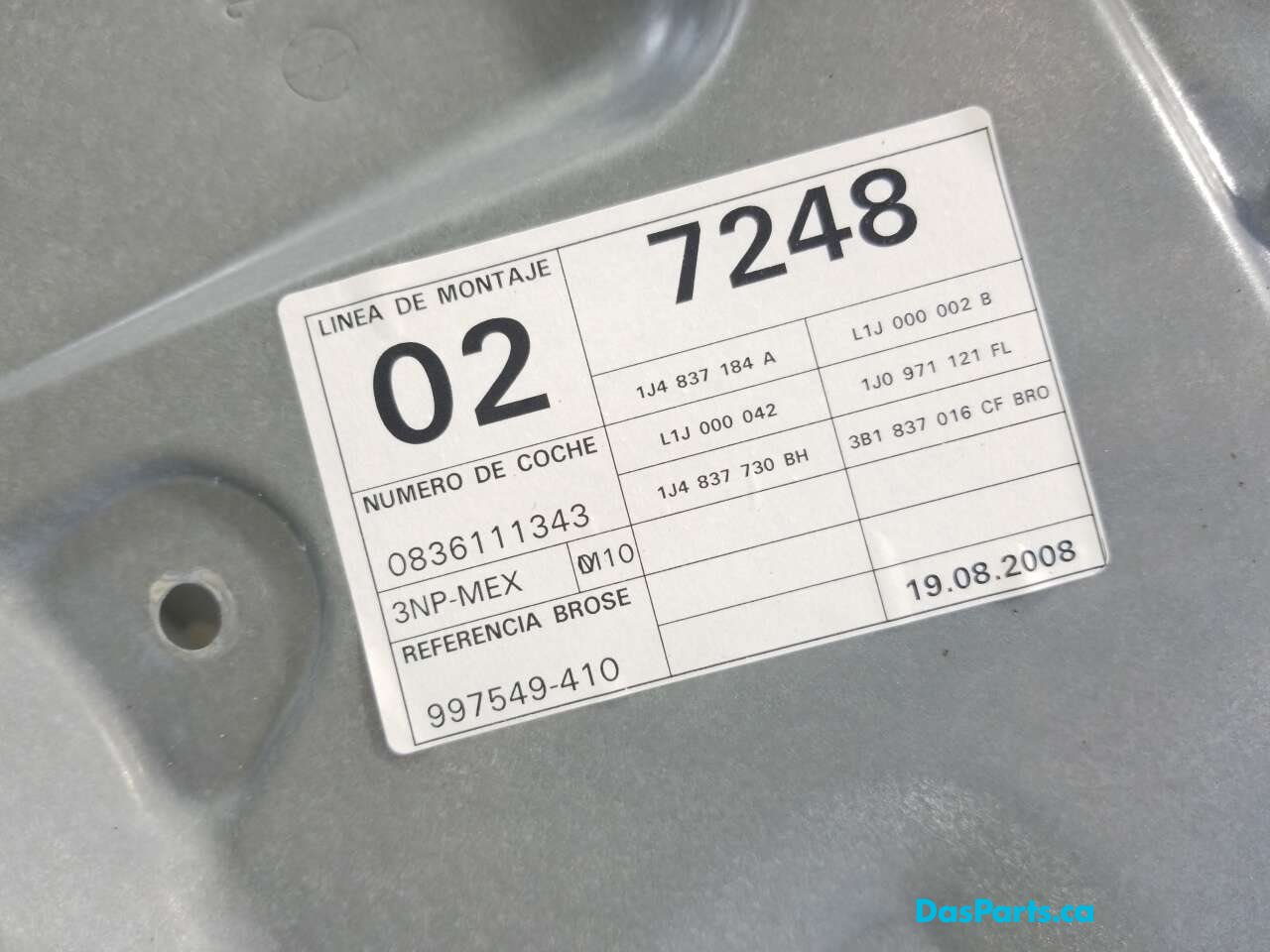 Window Regulator RF