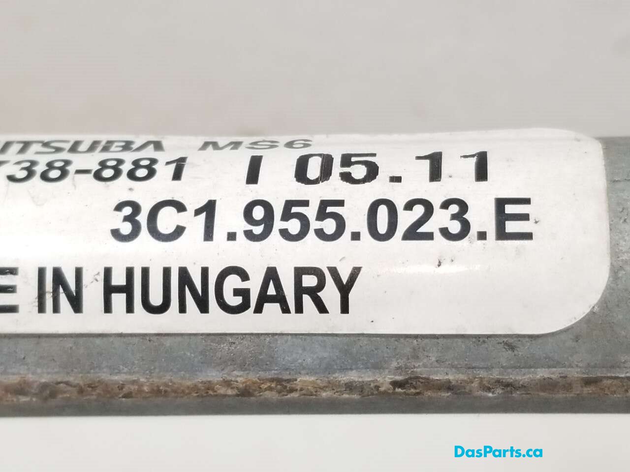 Wiper Assembly Front