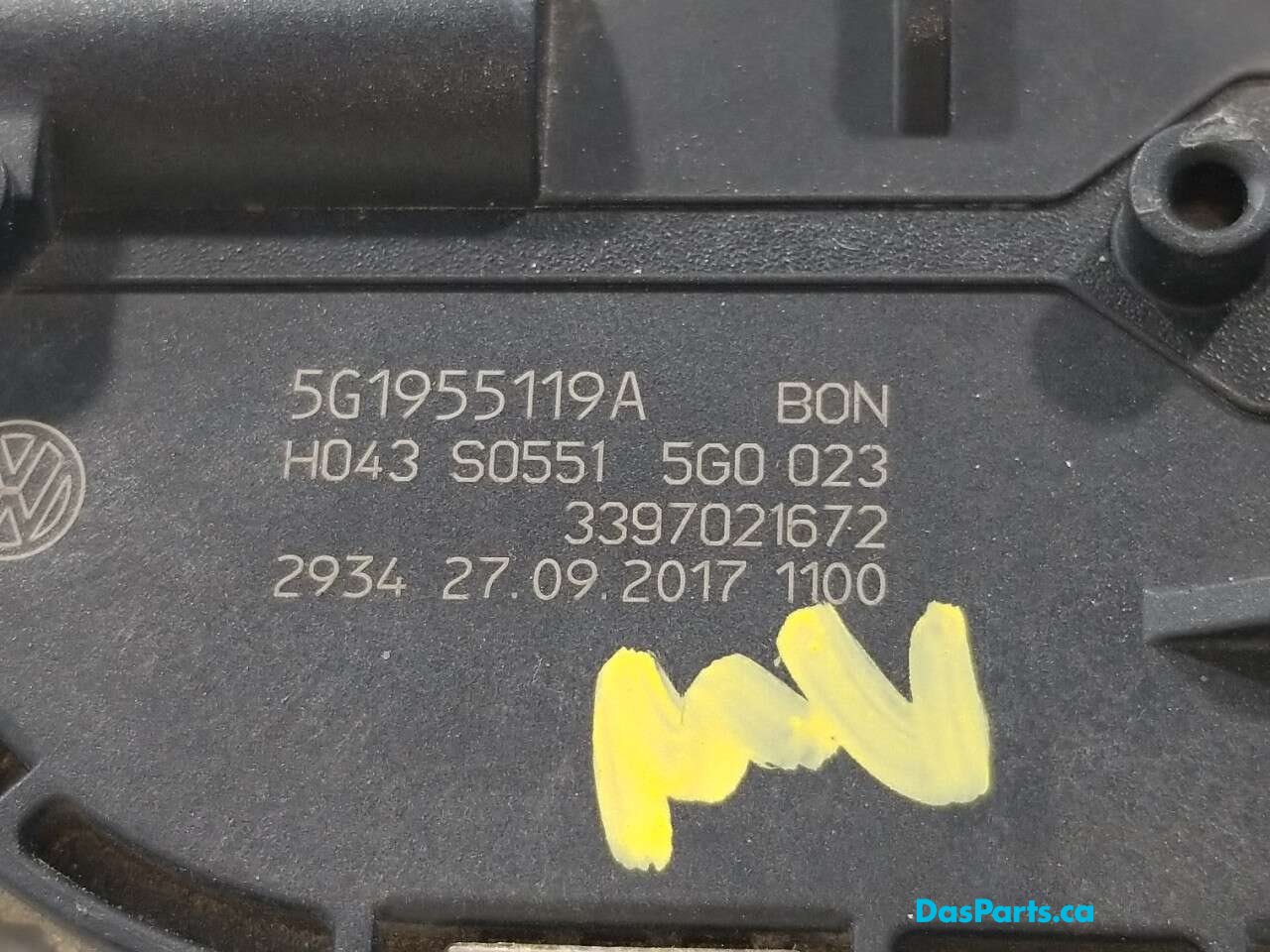 Wiper Assembly Front