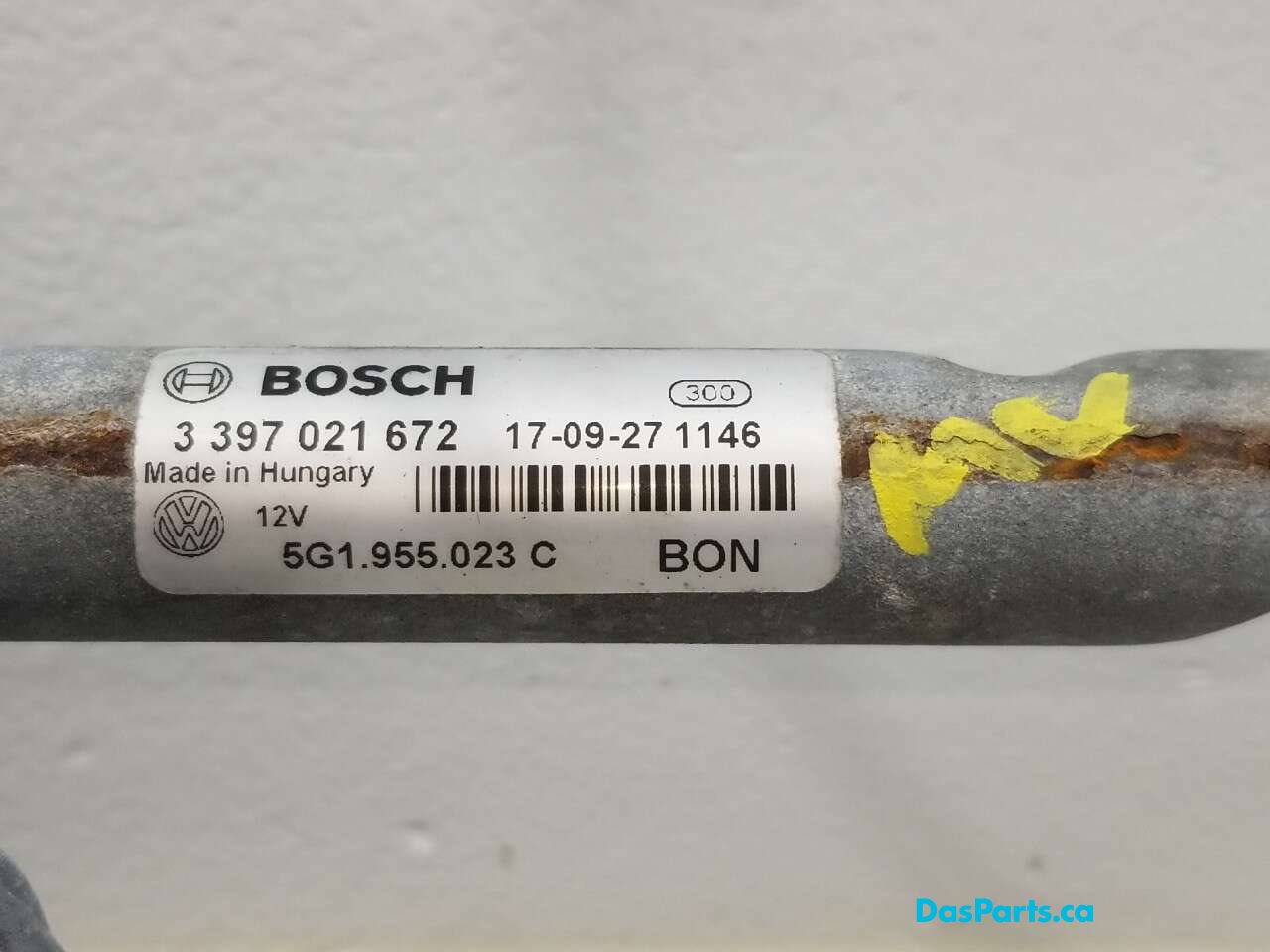 Wiper Assembly Front