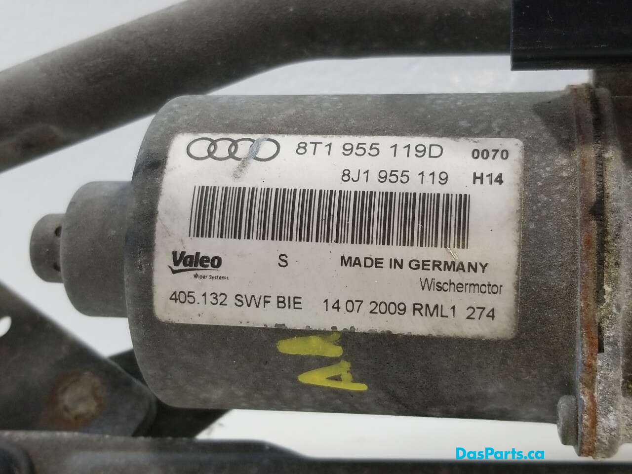Wiper Assembly Front