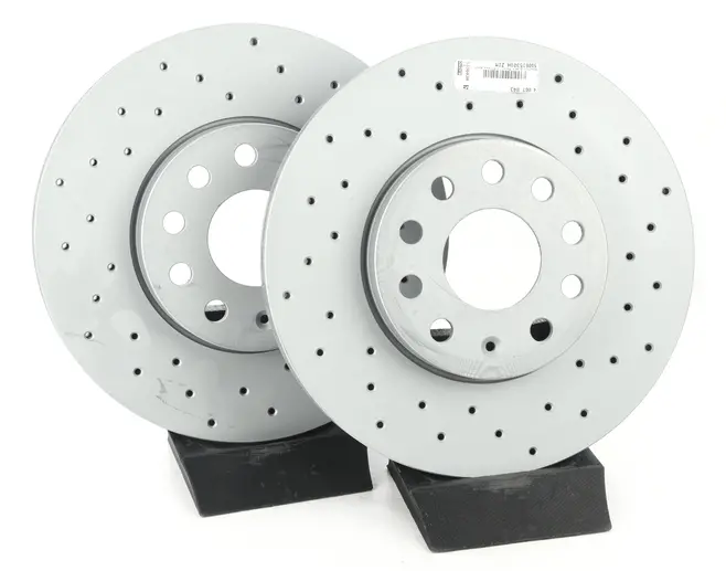 288 Cross Drilled Front Rotors - 5Q0 615 301 H