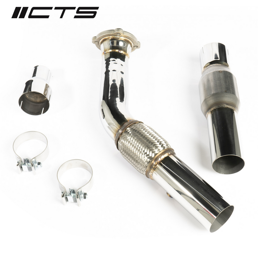 CTS Turbo 3" Downpipe with High Flow Cat