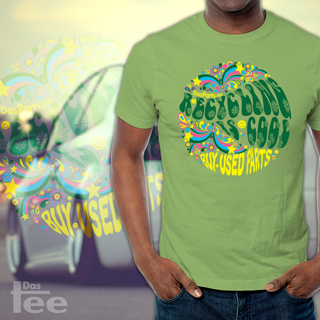 Recycling is Cool Unisex T-Shirt (kiwi green)